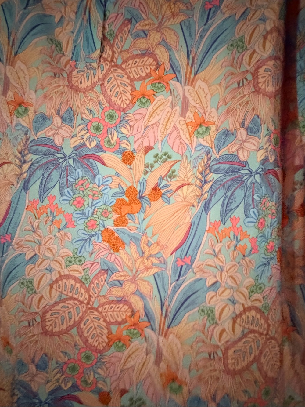 SSYS Floral Pink & Blue Pleated Long-Sleeve Dress - Picture 3 of 7